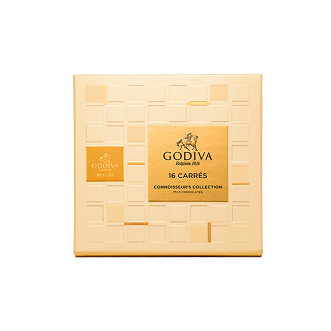 GODIVA 牛奶巧克力片禮盒(16片/盒)