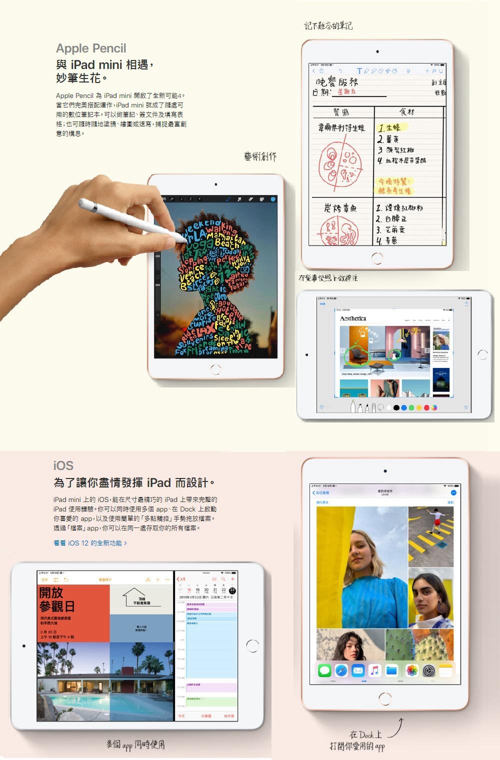 【Apple原廠公司貨】iPad mini 5 Wi‑Fi 機型 256GB