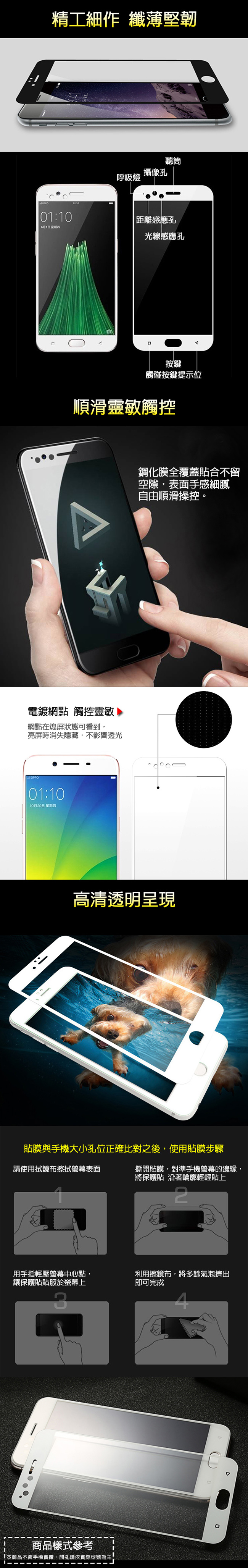 揚邑 小米 紅米 Note 4X 5.5吋 滿版鋼化玻璃膜3D弧邊防爆保護貼-白