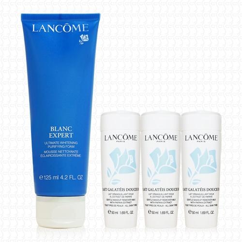 LANCOME蘭蔻 激光煥白精華洗面霜125ml(贈清柔卸妝乳50mlx3)