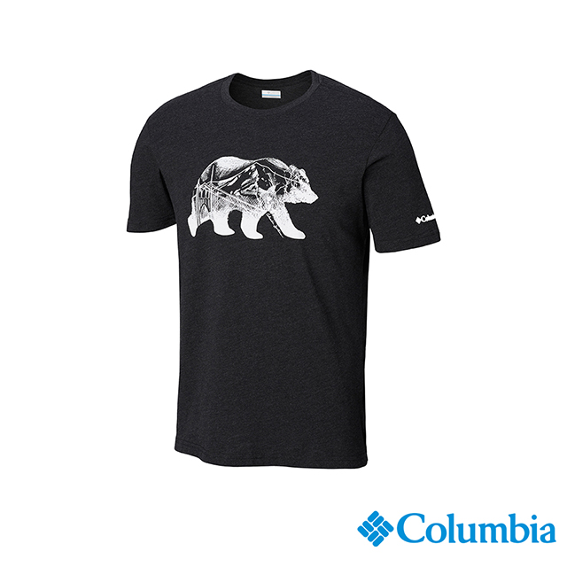 Columbia哥倫比亞 男款-印花T-Shirt-黑色 UAE07360BK