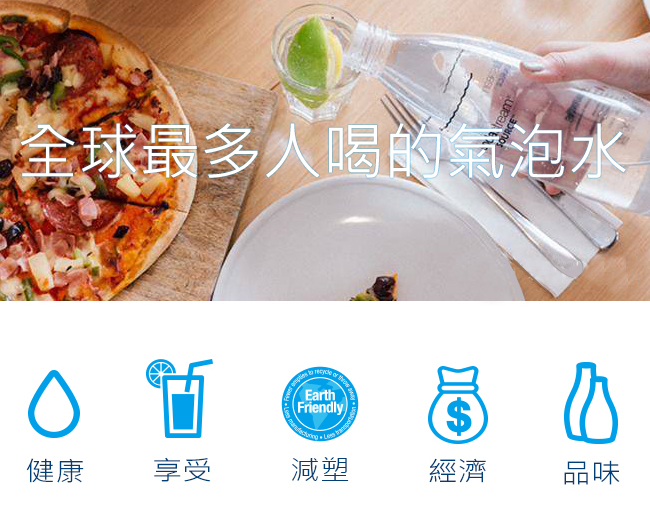 sodastream PLAY自動扣瓶氣泡水機(白)