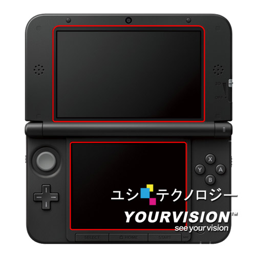 3DS LL XL (上螢幕+下螢幕)高透明豔彩防刮螢幕貼