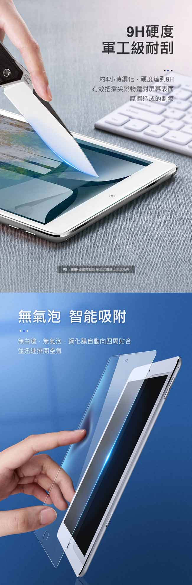 綠聯 iPad 12.9(第三代) 2018 9H鋼化玻璃保護貼 送貼膜神器