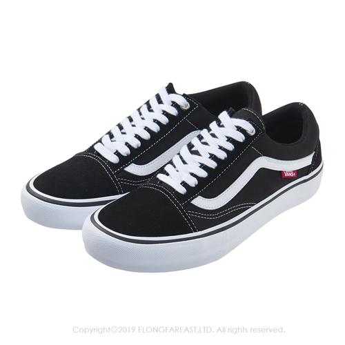 (男)VANS Old Skool Pro經典素面休閒鞋*黑色