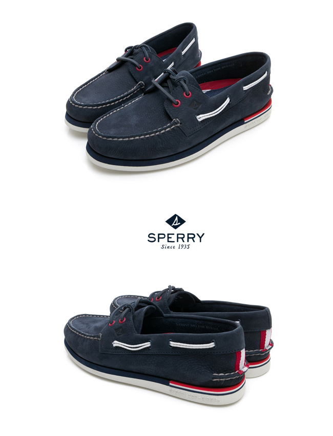 SPERRY 手工縫製時尚經典帆船鞋(男)-海軍藍