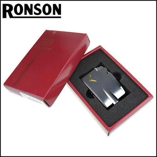 RONSON Varaflame MINI系列-瓦斯打火機-緞黑款