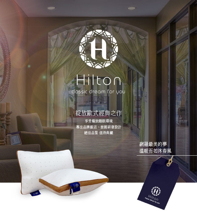 Hilton 希爾頓 五星級御用 6D透氣舒柔乳膠枕2入