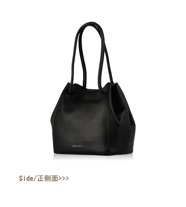 BRAUN BUFFEL -DELIA-P黛莉亞系列荔枝紋水桶包 - 安迪黑