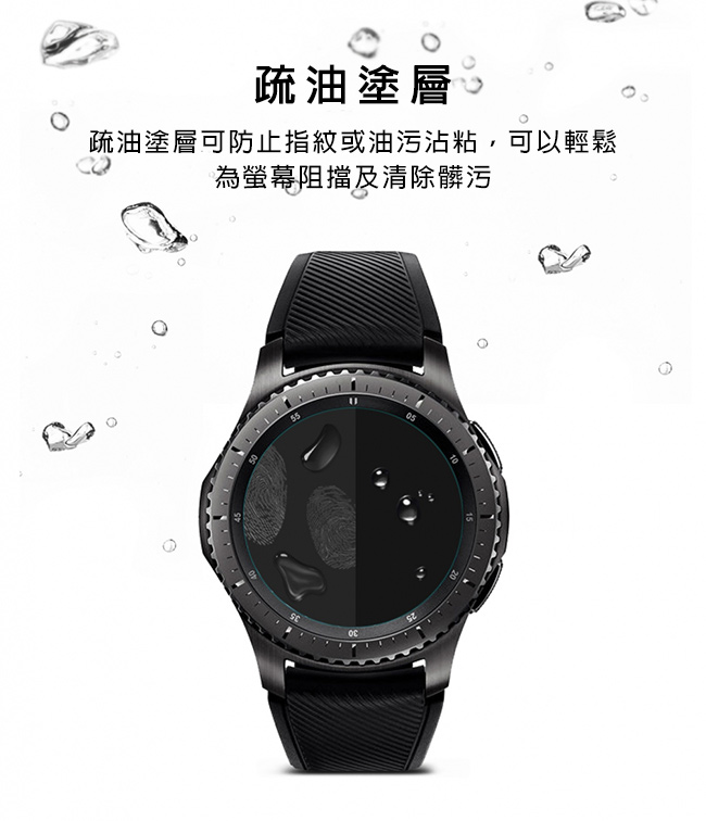 Rearth 三星 Gear S3/Galaxy Watch 46mm 強化玻璃保護貼