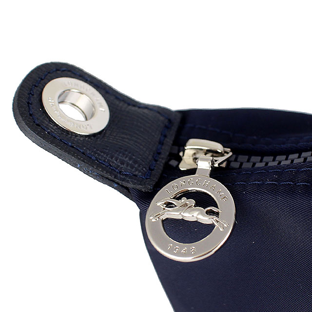 Longchamp Le pliage Neo 厚質尼龍布短帶水餃包/斜背包(海軍藍色/中
