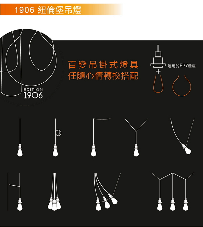 歐司朗OSRAM 1906紐倫堡錐形網線燈罩-金色