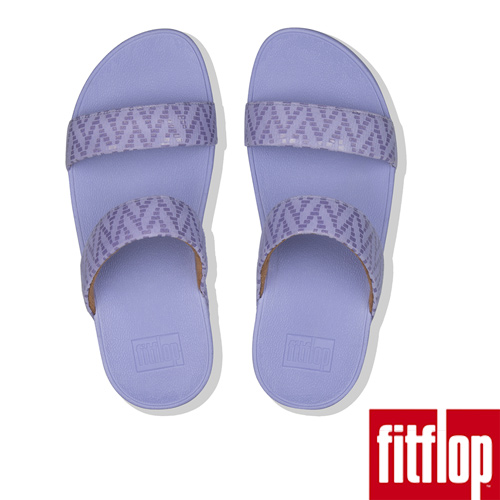 FitFlop LOTTIE CHEVRON SUEDE SLIDES-薰衣草紫