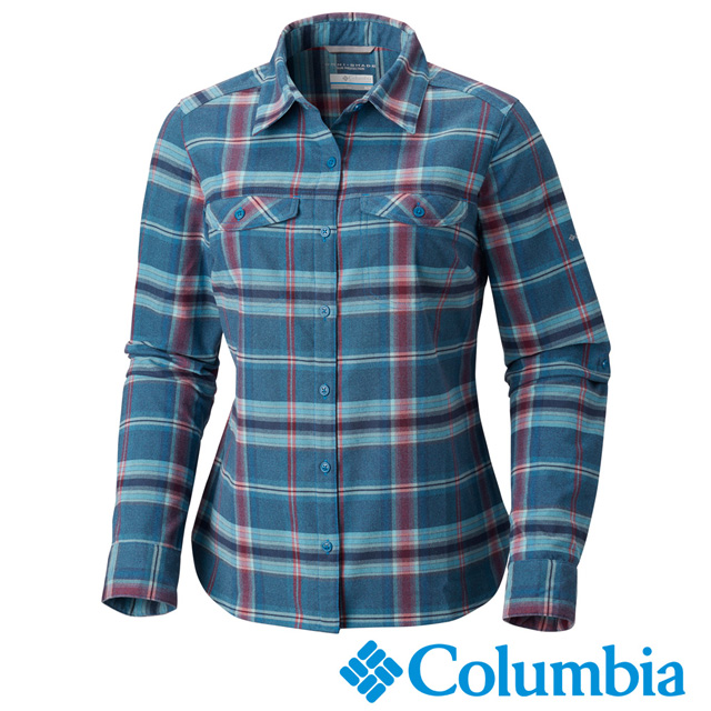 Columbia 哥倫比亞 女款-Omni-Wick快排長袖襯衫墨藍UAK02890