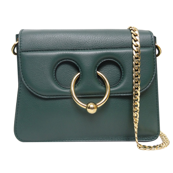 J.W. Anderson Pierce 牛皮鍊帶鼻環包(綠色)