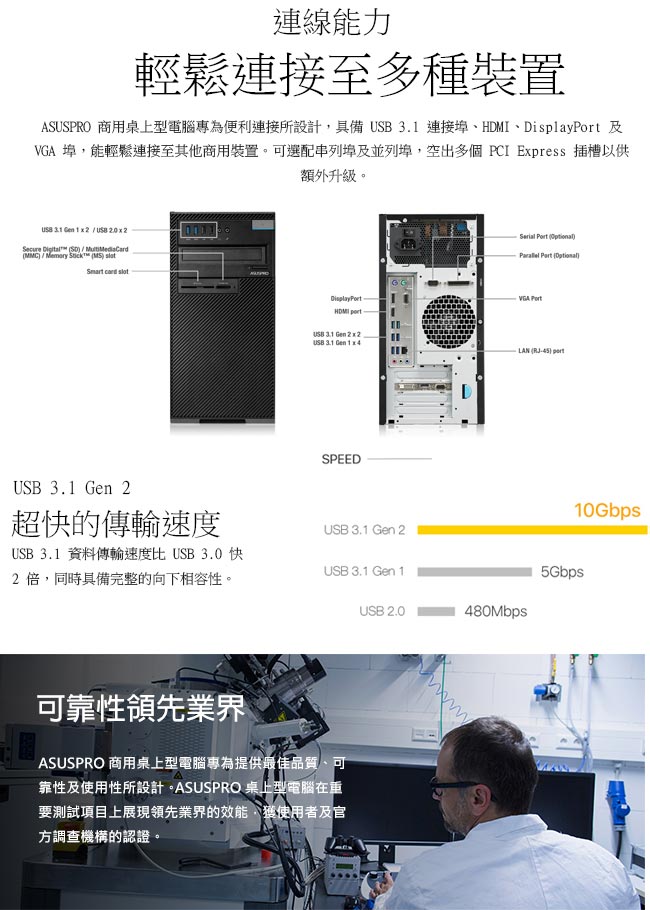 ASUS D640MA i5-8500/8G/1T+120SSD/W10P