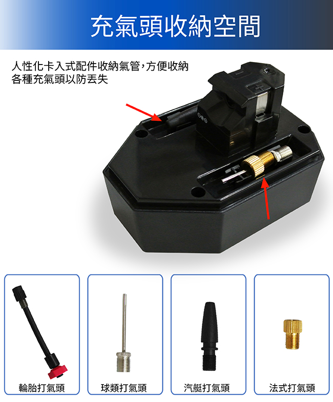 CARSCAM行車王 第二代LED燈智能無線充電式極速打氣機