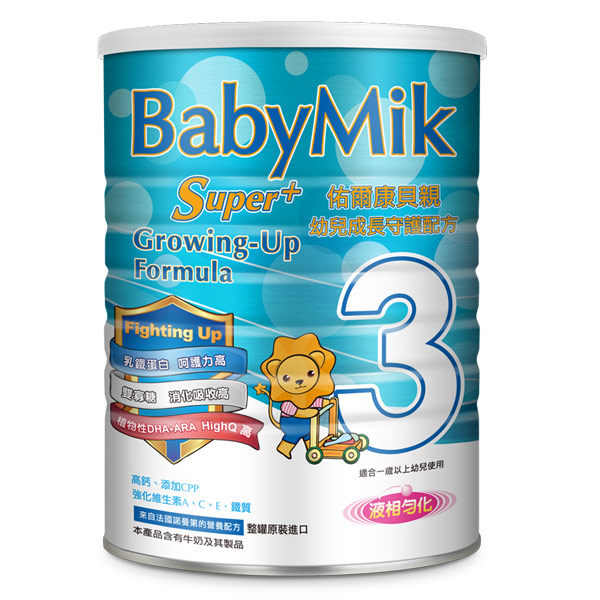 BabyMik佑爾康貝親 Super+幼兒成長守護配方900g(6入)送1罐