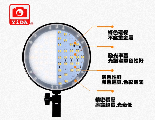 YIDA YD-300PLUS LED攝影燈雙燈組