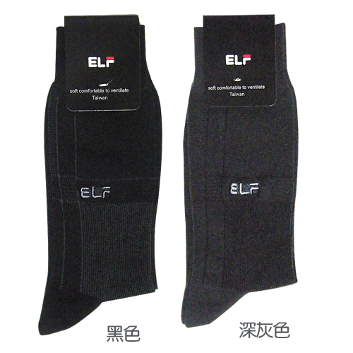 三合豐 ELF 直紋彈性細針刺繡紳士襪/西裝襪-6雙