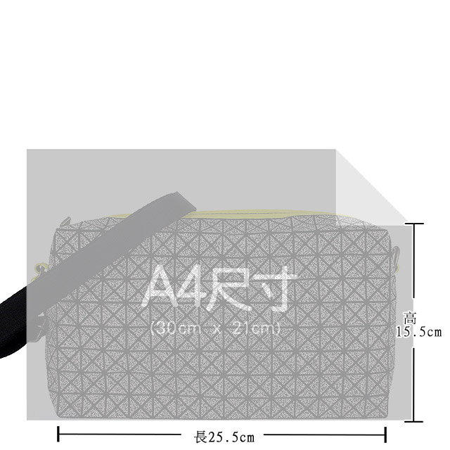 ISSEY MIYAKE 三宅一生BAOBAO壓印方格手拿/肩背/斜背包(迷彩灰)