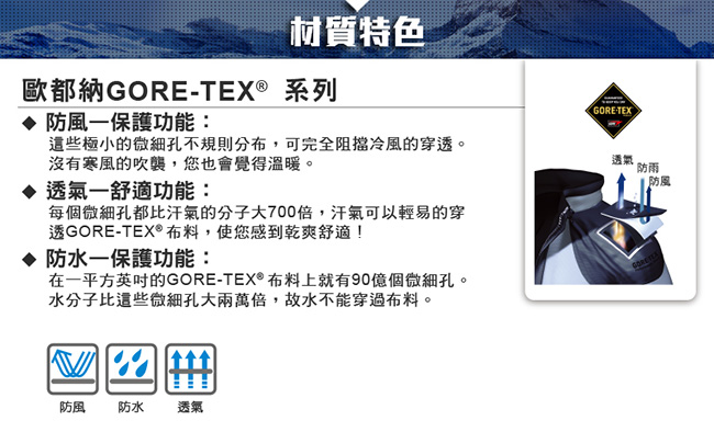 【ATUNAS 歐都納】男GORE-TEX+羽絨長版兩件式外套A-G1840M卡其