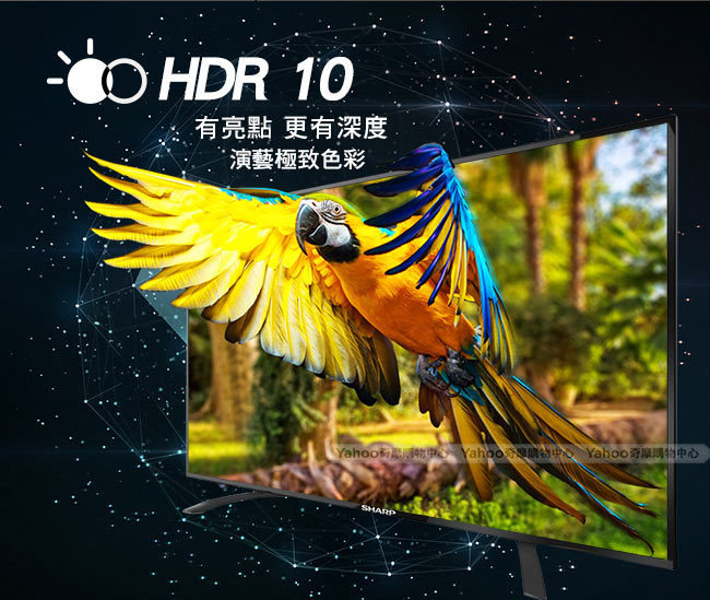 SHARP 夏普 50型 4K智慧連網液晶顯示器 4T-C50AG1T