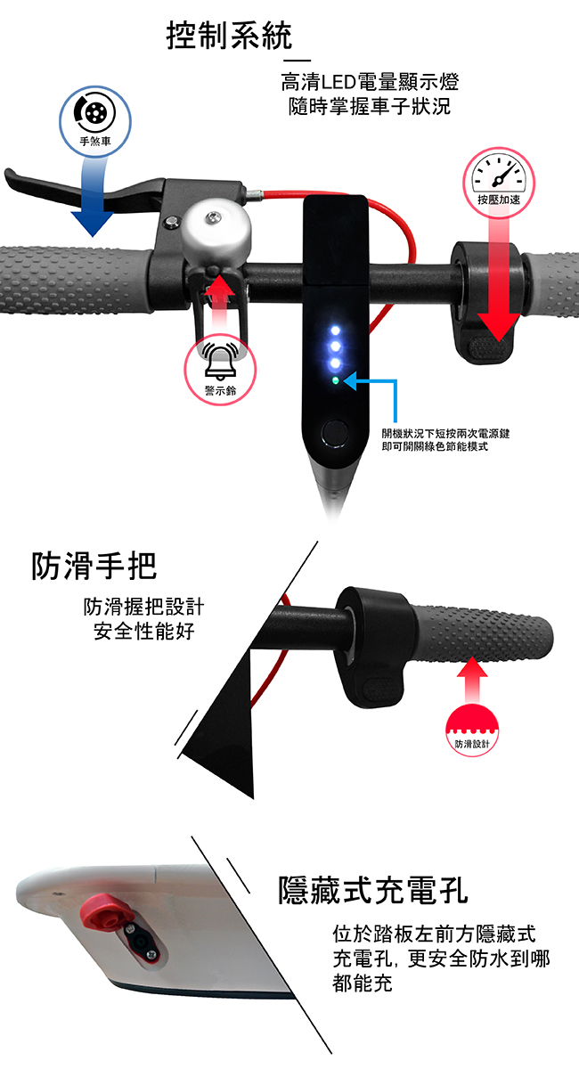 CARSCAM 9吋極速智能電動折疊滑板車