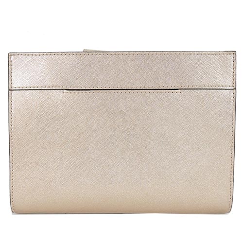 MICHAEL KORS HAILEE前拉鍊防刮斜背包(金)