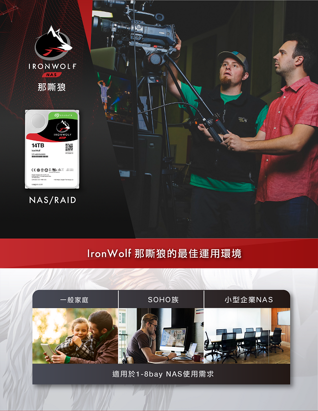 Seagate哪嘶狼IronWolf 6TB 3.5吋 NAS專用硬碟