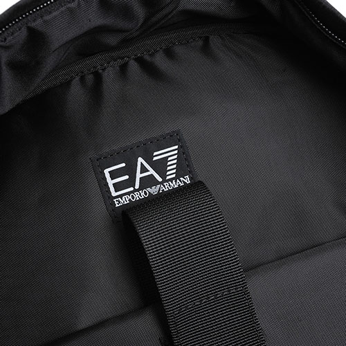 EMPORIO ARMANI EA7 經典字母LOGO圖騰造型後背包(黑灰)