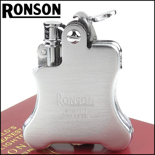 RONSON Banjo系列燃油打火機-緞銀款