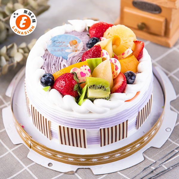 預購-樂活e棧-生日快樂蛋糕-紫香芋迴旋曲蛋糕(6吋/顆,共1顆)