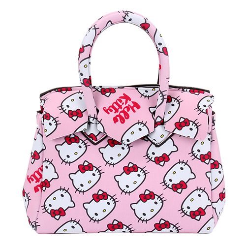 SAVE MY BAG Petite Miss系列Hello Kitty輕量托特包-粉紅色