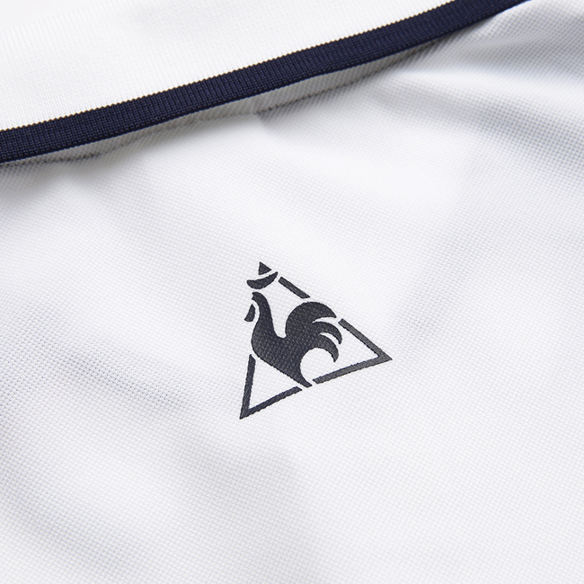 le coq sportif 法國公雞牌吸排短袖POLO衫 男-白