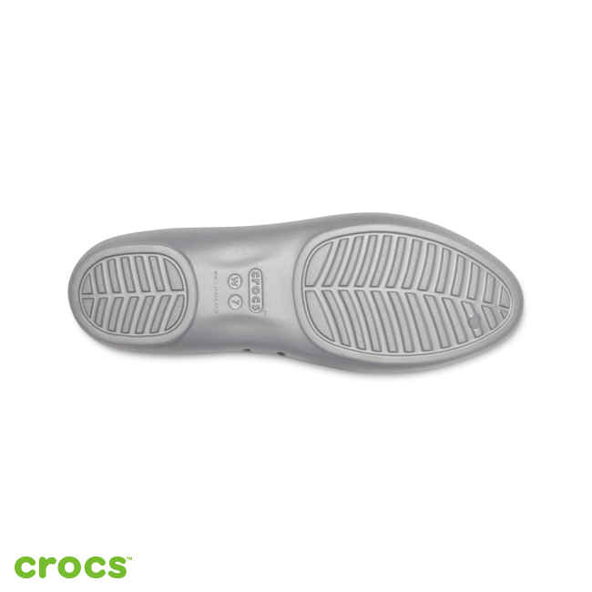 Crocs 卡駱馳 (女鞋) 莉娜鑲邊女士平底鞋 205783-00N