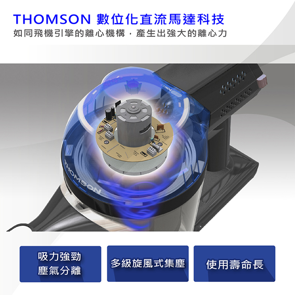 THOMSON 手持無線吸塵器 SA-V03D