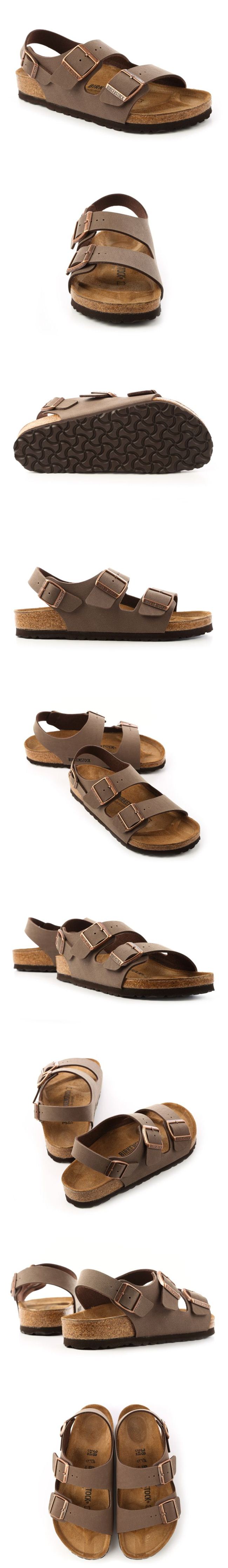 勃肯BIRKENSTOCK 634501 MILANO米蘭繫踝二條拖鞋(摩卡)