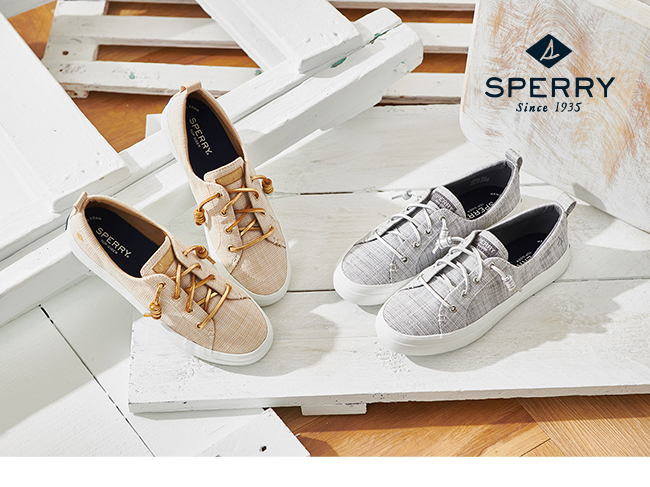 SPERRY 經典復古甜心粉嫩帆布鞋(女)-金色