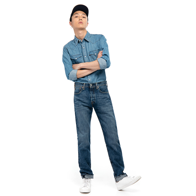 Levis 男款 514 低腰合身直筒牛仔長褲 / 彈性布料