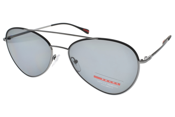 PRADA偏光太陽眼鏡 百搭飛行款/槍#SPS50S 290255