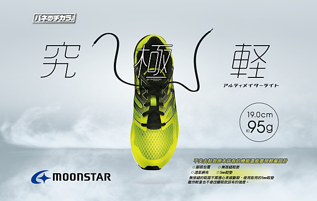 日本月星頂級競速童鞋 究極輕系列 EI687萊姆(中大童段)