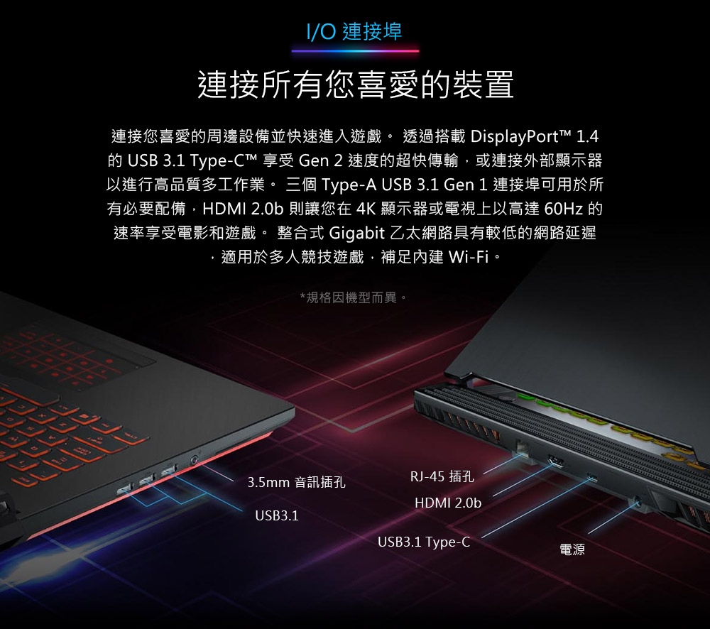 ASUS G531GD 15吋電競筆電(i5-9300H/GTX1050/8G