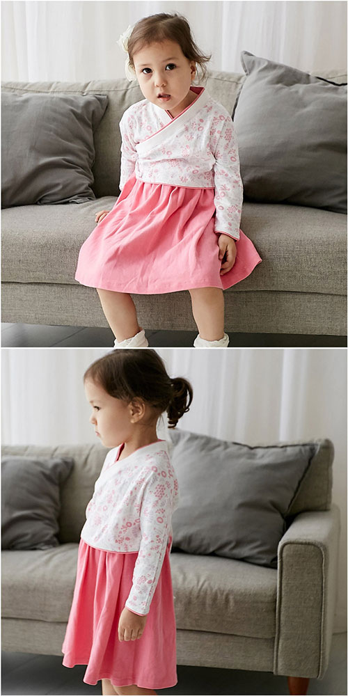 baby童衣 中國風假兩件復古造型連衣裙 82031