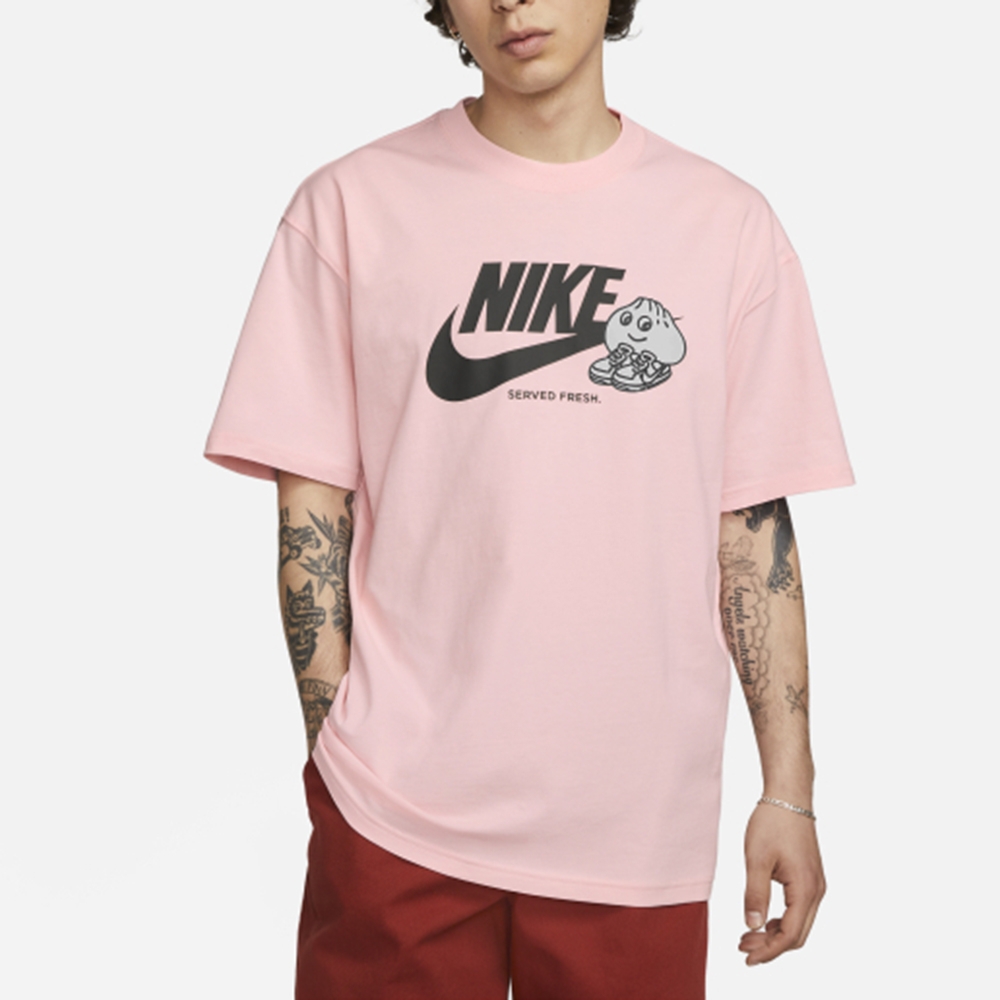 NIKE 上衣男款短袖上衣運動AS M NSW TEE M90 SOLE FOOD HBR 棉短T-04