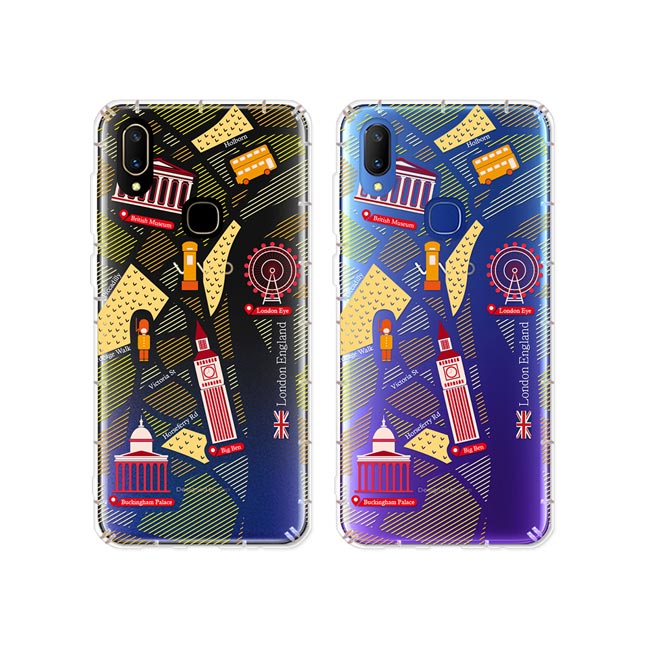 反骨創意 VIVO、SHARP系列 彩繪防摔殼-世界旅途(大英帝國)