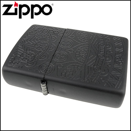 ZIPPO 美系~Tone on Tone-花紋圖案膠印設計打火機