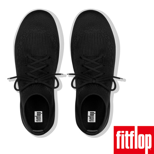 FitFlop UBERKNIT LACE-UP SNEAKERS-黑色