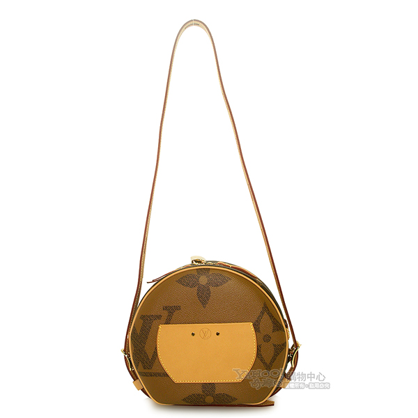 LV M44604 Boite Chapeau Souple 大logo圓型肩背包