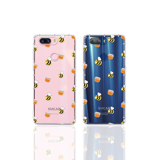 反骨創意 SUGAR、MOTO系列 彩繪防摔手機殼-歪瘋系列(小蜜蜂)
